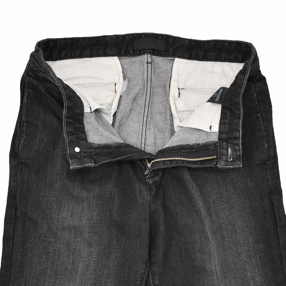 レッドカードトーキョーREDCARDTOKYOデニムスラックスメンズSlackスラック3者混生地ヴィンテージブラック1プリーツセンタークリーススリムテーパードストレッチジーンズ国内正規品でらでら公式ブランド