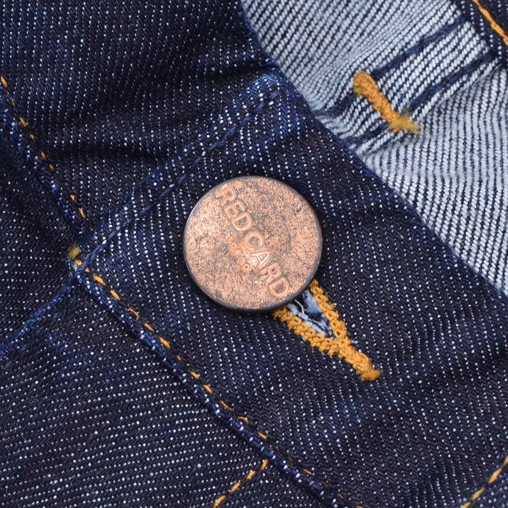 レッドカードトーキョーREDCARDTOKYOデニムスラックスメンズSlackスラック3者混生地インディゴ1プリーツセンタークリーススリムテーパードストレッチジーンズ国内正規品でらでら公式ブランド