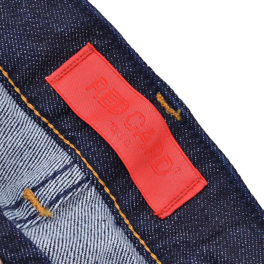レッドカードトーキョーREDCARDTOKYOデニムスラックスメンズSlackスラック3者混生地インディゴ1プリーツセンタークリーススリムテーパードストレッチジーンズ国内正規品でらでら公式ブランド