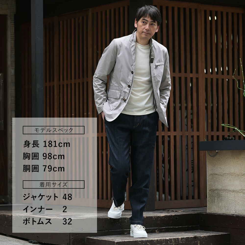 レッドカードトーキョーREDCARDTOKYOデニムスラックスメンズSlackスラック3者混生地インディゴ1プリーツセンタークリーススリムテーパードストレッチジーンズ国内正規品でらでら公式ブランド