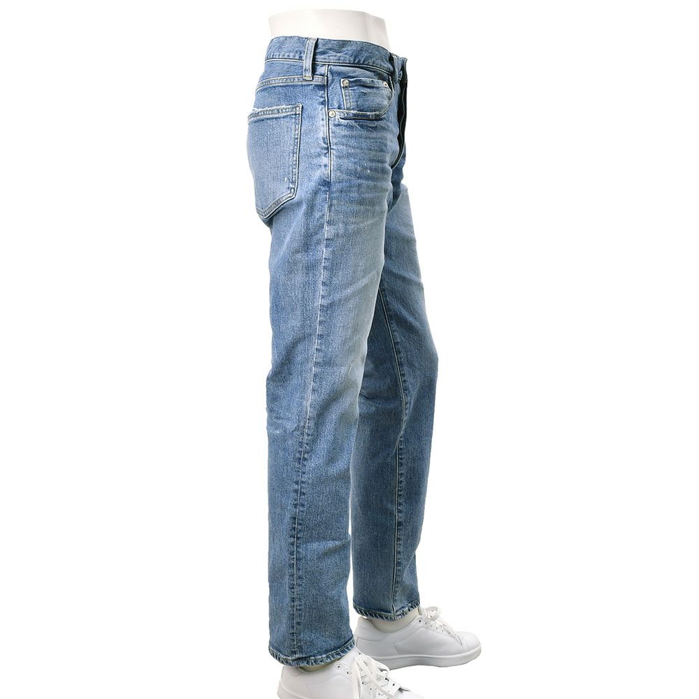 レッドカードトーキョーREDCARDTOKYOストレッチデニムメンズRhythmStraightリズムストレートペイントデザインライトブルーヴィンテージジーンズ日本製国内正規品でらでら公式ブランド