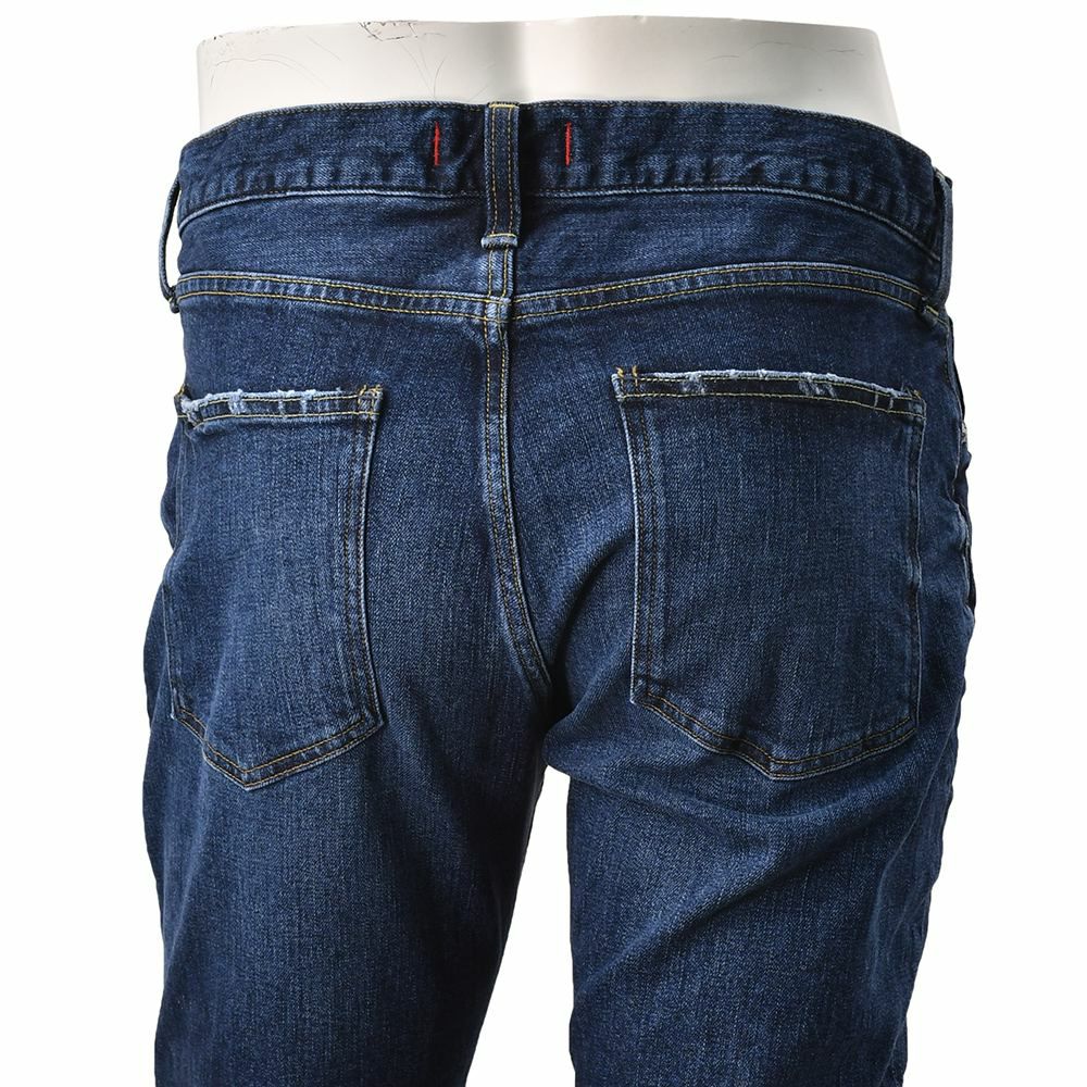 レッドカードトーキョーREDCARDTOKYOストレッチデニムメンズRhythmリズムインディゴウォッシュスリムテーパードヴィンテージジーンズ日本製国内正規品でらでら公式ブランド