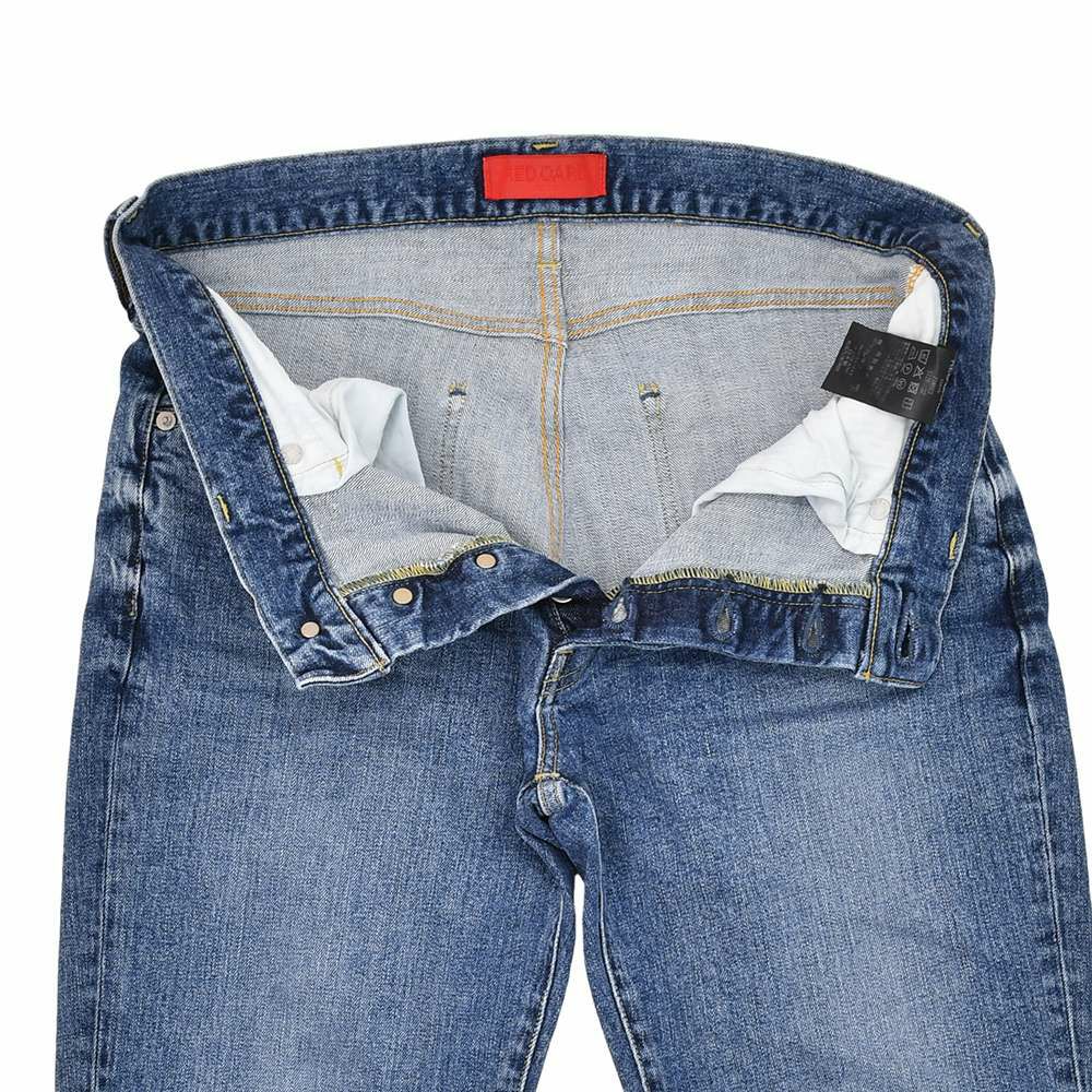 レッドカードトーキョーREDCARDTOKYOストレッチデニムメンズRhythmリズムブルーウォッシュスリムテーパードヴィンテージジーンズ日本製国内正規品でらでら公式ブランド