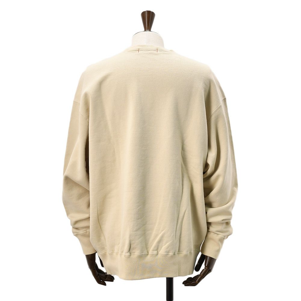 【preSALE!20%off】レッドカードトーキョーREDCARDTOKYO長袖トレーナーメンズスウェットChampモデルベージュ裏パイル仕様ロゴ刺繍ドロップショルダーオーバーサイズ国内正規品でらでら公式ブランド