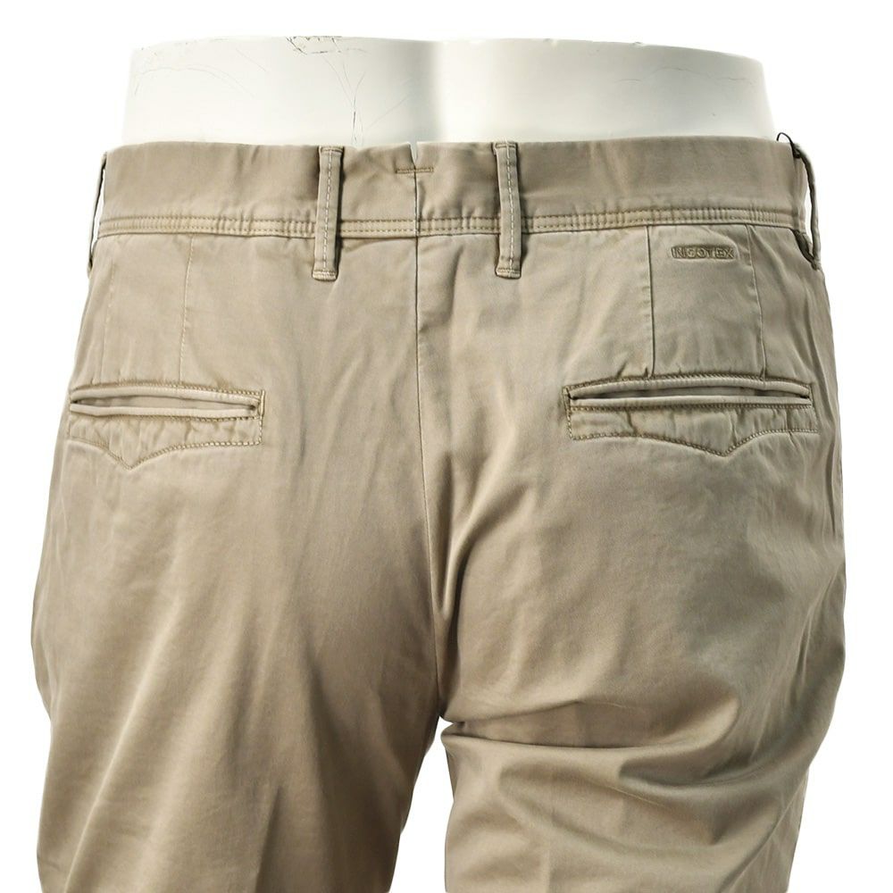 【preSALE!20%off】インコテックススラックスINCOTEXSLACKSコットンパンツメンズ100番ストレッチツイル織りグレーブラウンガーメントダイスリムフィット刺繍ブランドロゴ国内正規品でらでら公式ブランド