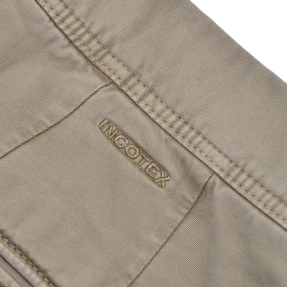 【preSALE!20%off】インコテックススラックスINCOTEXSLACKSコットンパンツメンズ100番ストレッチツイル織りグレーブラウンガーメントダイスリムフィット刺繍ブランドロゴ国内正規品でらでら公式ブランド