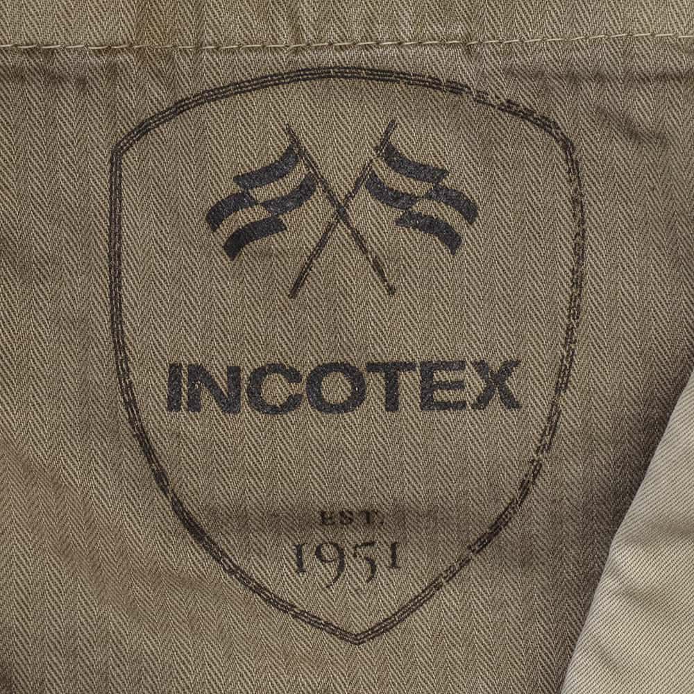 【preSALE!20%off】インコテックススラックスINCOTEXSLACKSコットンパンツメンズ100番ストレッチツイル織りグレーブラウンガーメントダイスリムフィット刺繍ブランドロゴ国内正規品でらでら公式ブランド