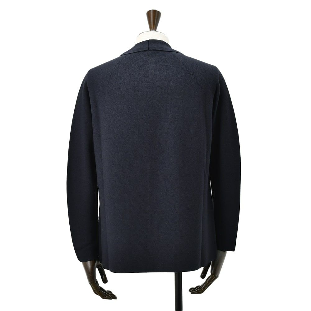 【preSALE!20%off】ラルディーニLARDINIカジュアルジャケットメンズ2Bジャケットウールシルクカシミヤ混ネイビー紺ALJM8903ニットカーディガンサマーニットブートニエール付国内正規品でらでら公式ブランド