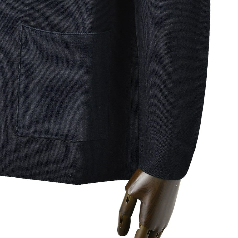【preSALE!20%off】ラルディーニLARDINIカジュアルジャケットメンズ2Bジャケットウールシルクカシミヤ混ネイビー紺ALJM8903ニットカーディガンサマーニットブートニエール付国内正規品でらでら公式ブランド