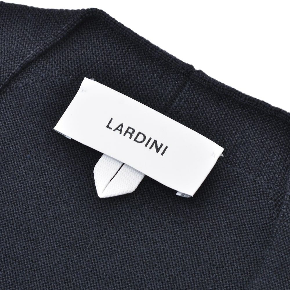 【preSALE!20%off】ラルディーニLARDINIカジュアルジャケットメンズ2Bジャケットウールシルクカシミヤ混ネイビー紺ALJM8903ニットカーディガンサマーニットブートニエール付国内正規品でらでら公式ブランド