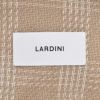 【preSALE!20%off】ラルディーニLARDINIカジュアルジャケットメンズ2Bジャケットコットンリネンブラウン×ホワイトROMAブート二エール付アンフィニッシュ袖ボタン付け代金込みチェック柄国内正規品でらでら公式ブランド