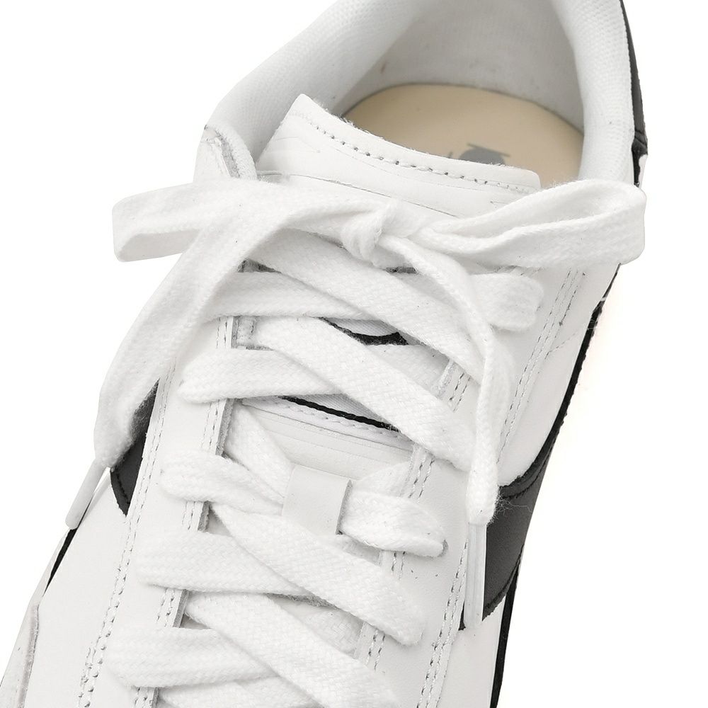 ディアドラDIADORAレザースニーカーメンズインドアシューズTRAINERトレーナーレースアップタイプホワイト×ブラックガムソールフォークドパッチ国内正規品でらでら公式ブランド