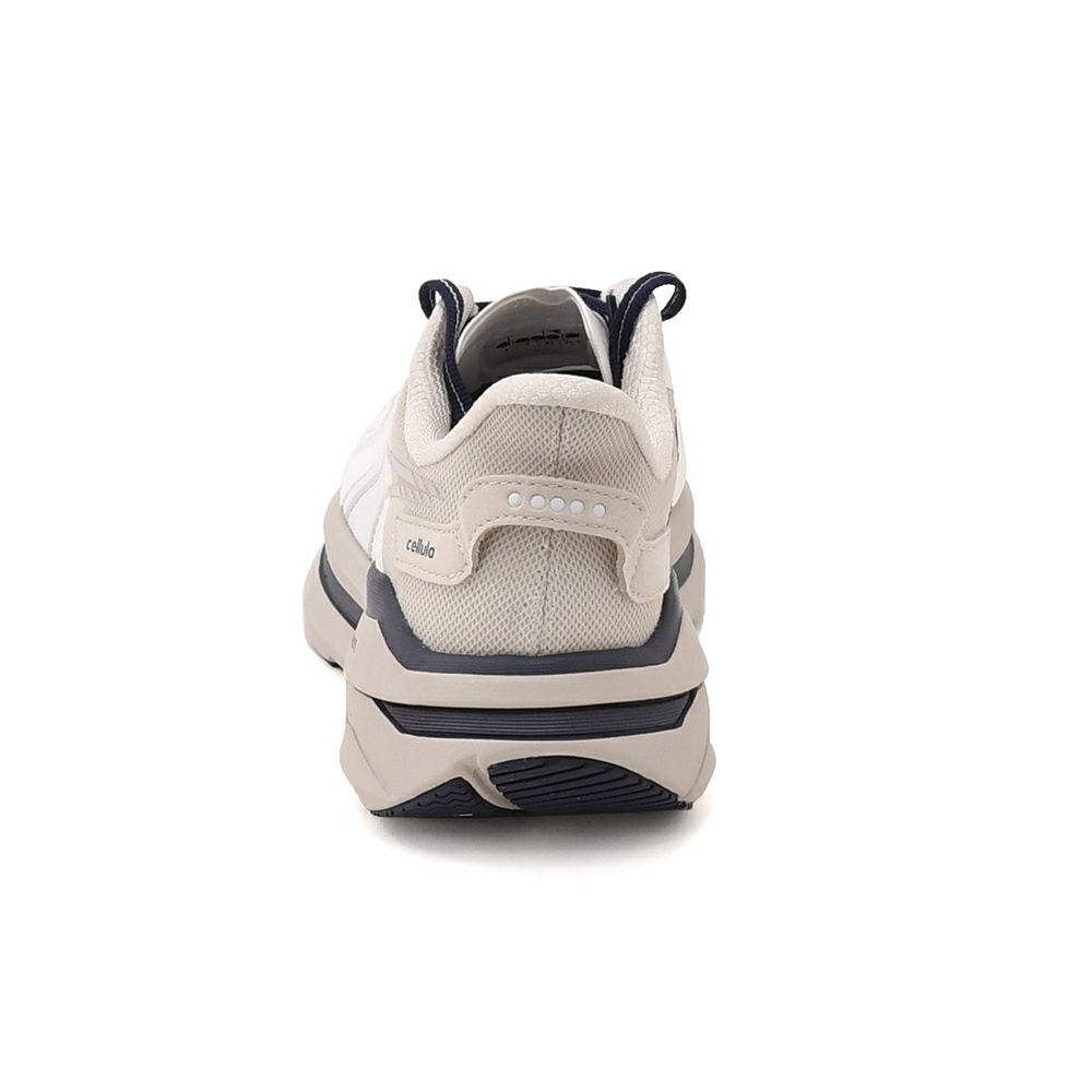 ディアドラDIADORAランニングスニーカーメンズレースアップシューズCELLULAホワイトナイロンメッシュ生地厚底ソールACTIVEコレクション国内正規品でらでら公式ブランド