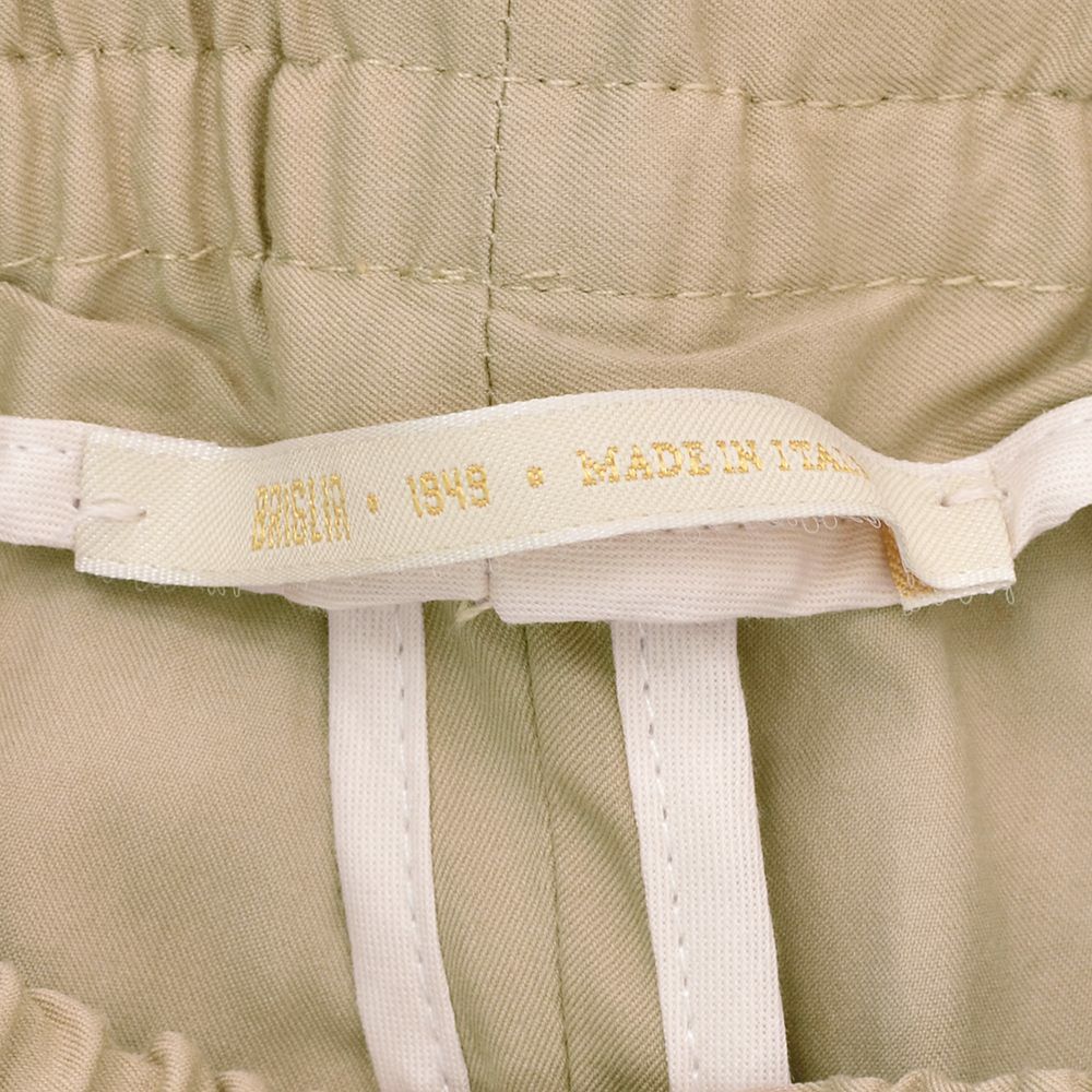 ブリリアBRIGLIA1949イージースラックスメンズWIMBLEDONSウィンブルドンベージュゴムウエスト&ドローコードコットンワンプリーツライトオンス国内正規品でらでら公式ブランド