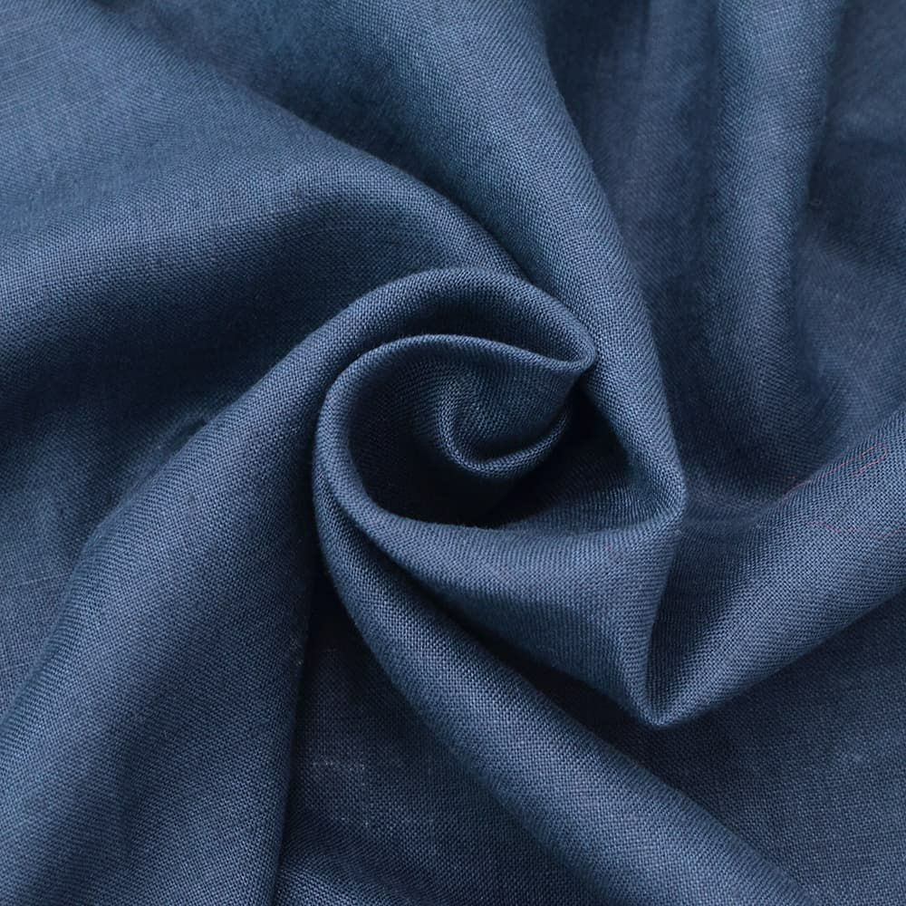 コンションキネットCONCHONQUINETTEリネンシャツメンズ麻シャツLACHEMISEFRONCEセミワイドカラーネイビー紺リネン100％フランス製国内正規品でらでら公式ブランド