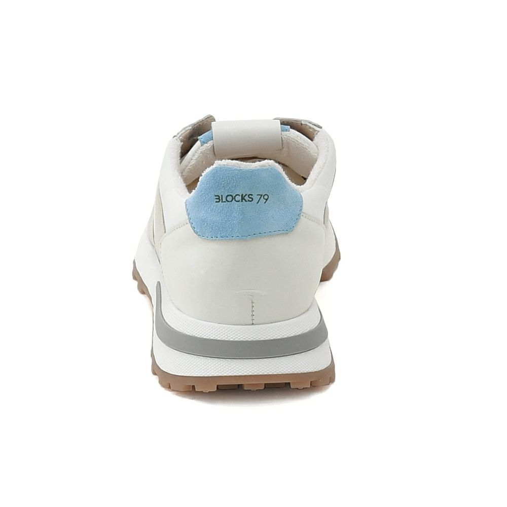 ブロックス79BLOCKS79ローカットスニーカーメンズレースアップシューズJOGGERモデルスエード×ナイロンブランドロゴグレー×ホワイトラバーソール国内正規品でらでら公式ブランド