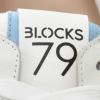 ブロックス79BLOCKS79ローカットスニーカーメンズレースアップシューズJOGGERモデルスエード×ナイロンブランドロゴグレー×ホワイトラバーソール国内正規品でらでら公式ブランド