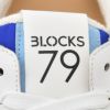 ブロックス79BLOCKS79ローカットスニーカーメンズレースアップシューズJOGGERモデルスエード×ナイロンブランドロゴブルー×ホワイトラバーソール国内正規品でらでら公式ブランド