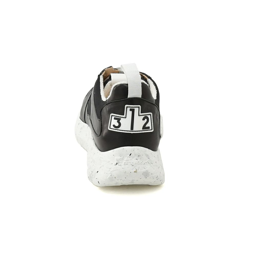 ブロックス79BLOCKS79レザースニーカーメンズレースアップシューズCOBIモデルブラックナンバリング風デザインブラック黒厚底ソール国内正規品でらでら公式ブランド