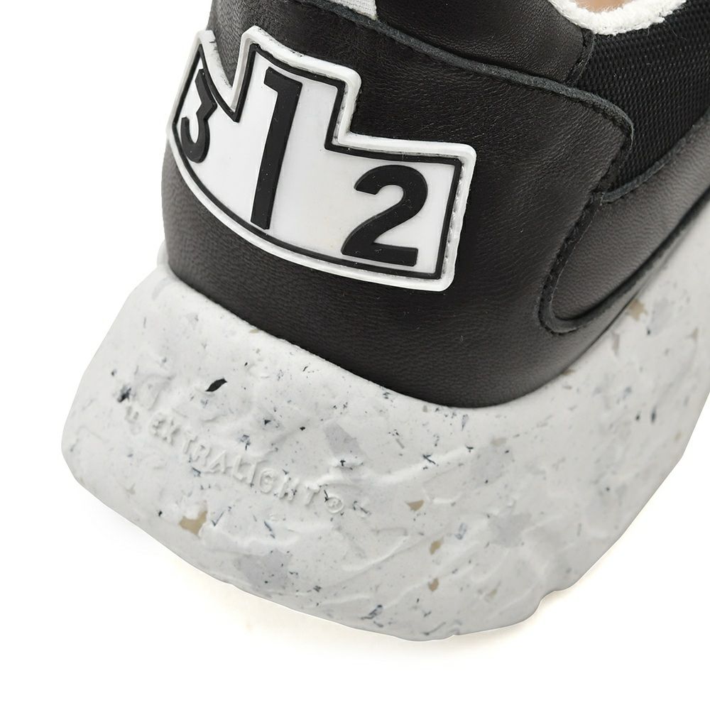 ブロックス79BLOCKS79レザースニーカーメンズレースアップシューズCOBIモデルブラックナンバリング風デザインブラック黒厚底ソール国内正規品でらでら公式ブランド