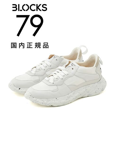 ブロックス79 BLOCKS79 レザースニーカー メンズ レースアップシューズ