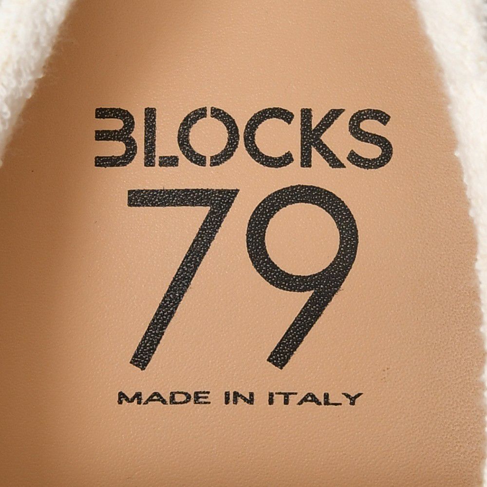 ブロックス79BLOCKS79レザースニーカーメンズレースアップシューズCOBIモデルブラックナンバリング風デザインホワイト白厚底ソール国内正規品でらでら公式ブランド
