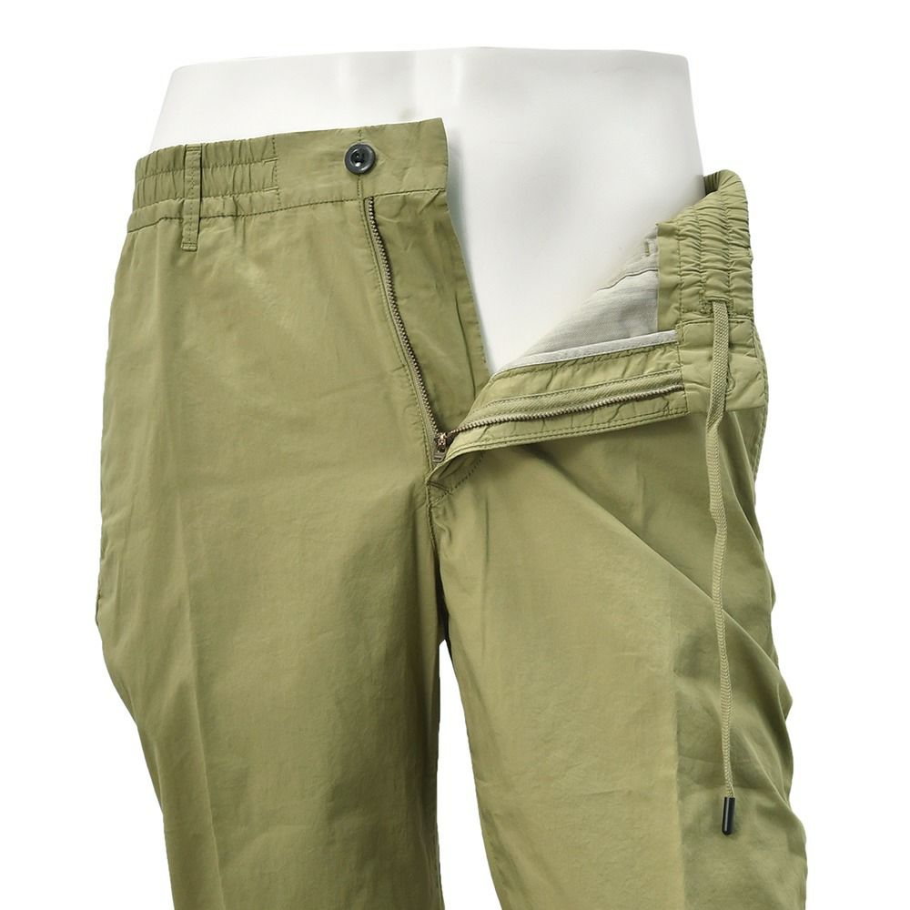 【preSALE!20%off】インコテックススラックスINCOTEXSLACKSイージーパンツメンズ11SA66コットンポプリン生地オリーブゴムウエスト&ドローコードスリムテーパードフィット国内正規品でらでら公式ブランド