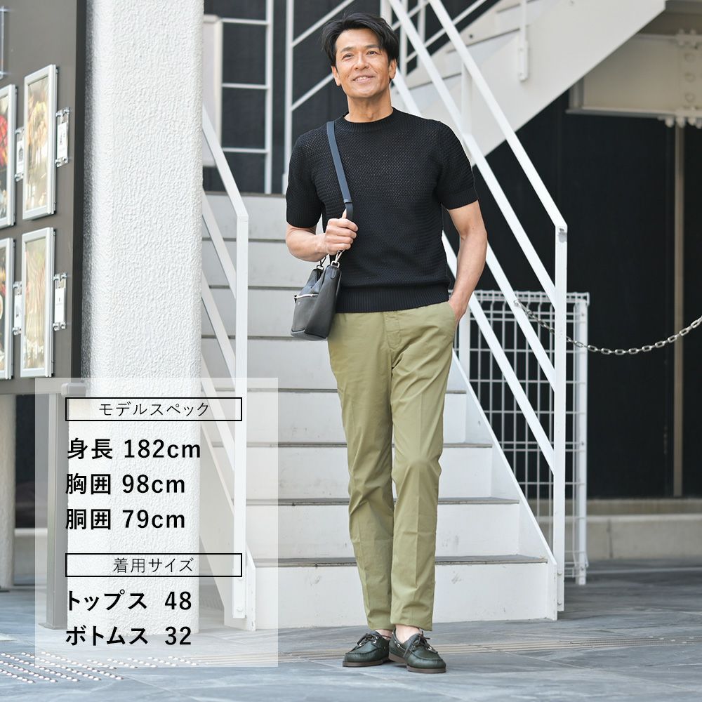 【preSALE!20%off】インコテックススラックスINCOTEXSLACKSイージーパンツメンズ11SA66コットンポプリン生地オリーブゴムウエスト&ドローコードスリムテーパードフィット国内正規品でらでら公式ブランド