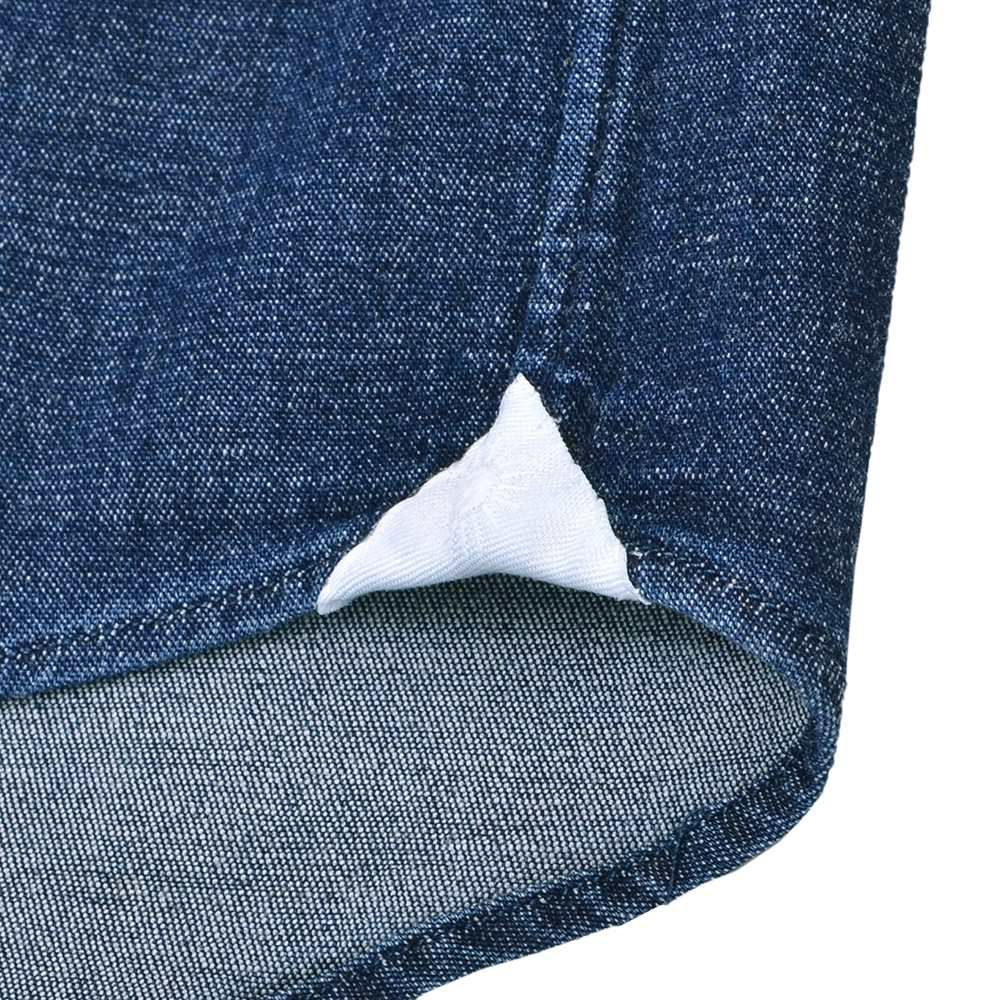 ジャンネットGIANNETTO長袖カジュアルシャツメンズコットンシャンブレー生地ヴィンチフィットVINCIFITインディゴウォッシュWASHINGDIVISIONウォッシングデヴィジョンイタリア製国内正規品でらでら公式ブランド