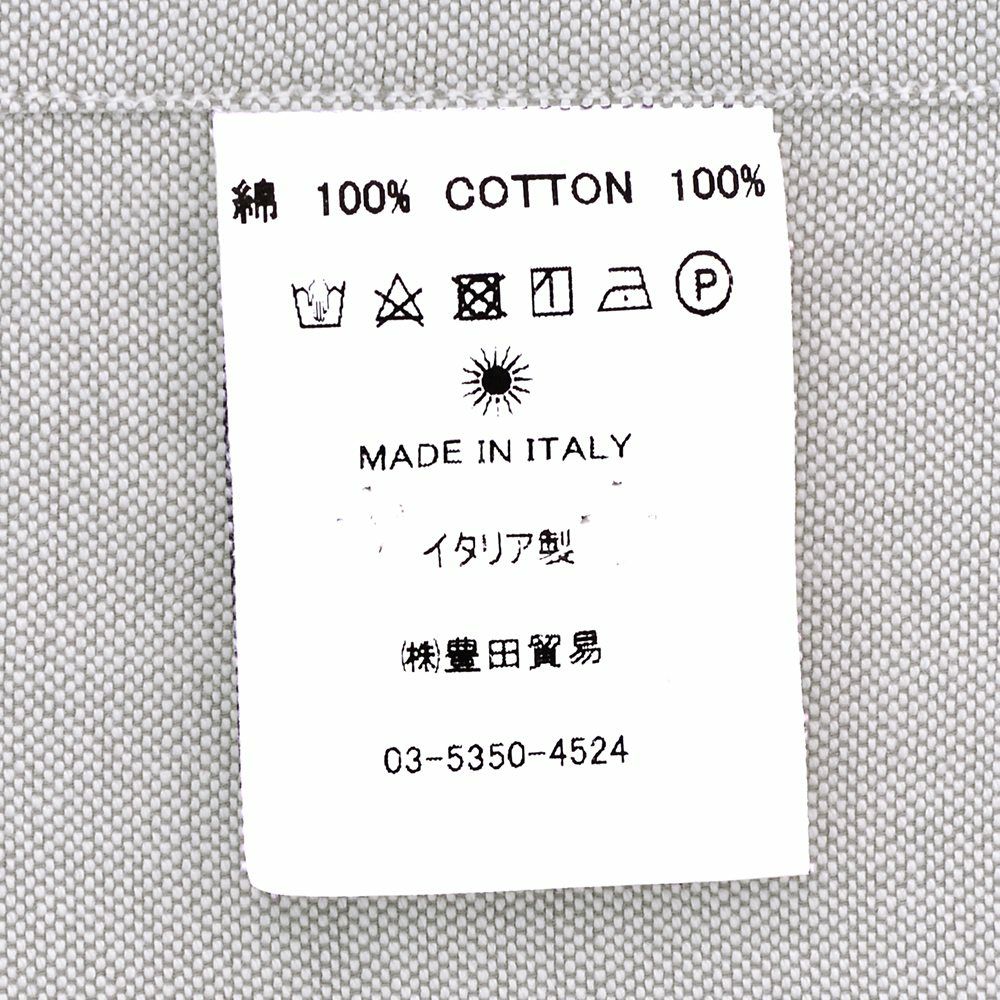 ジャンネットGIANNETTO長袖カジュアルシャツメンズロイヤルオックスフォード生地ヴィンチフィットVINCIFITグレーホリゾンタル襟コットン100％イタリア製国内正規品でらでら公式ブランド