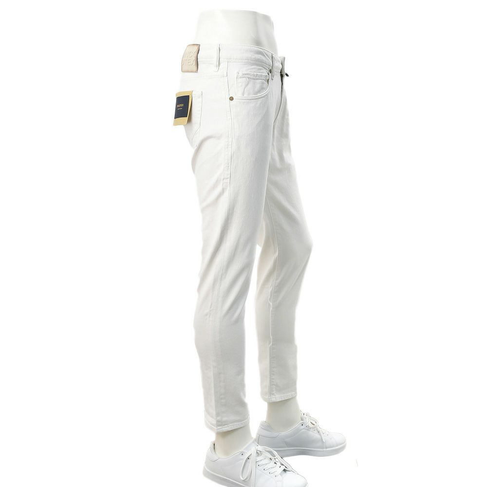 【preSALE!20%off】インコテックスブルーディヴィジョンINCOTEXBLUEDIVISIONデニムパンツメンズストレッチジーンズホワイトスリムテーパードレザーバックパッチ国内正規品でらでら公式ブランド