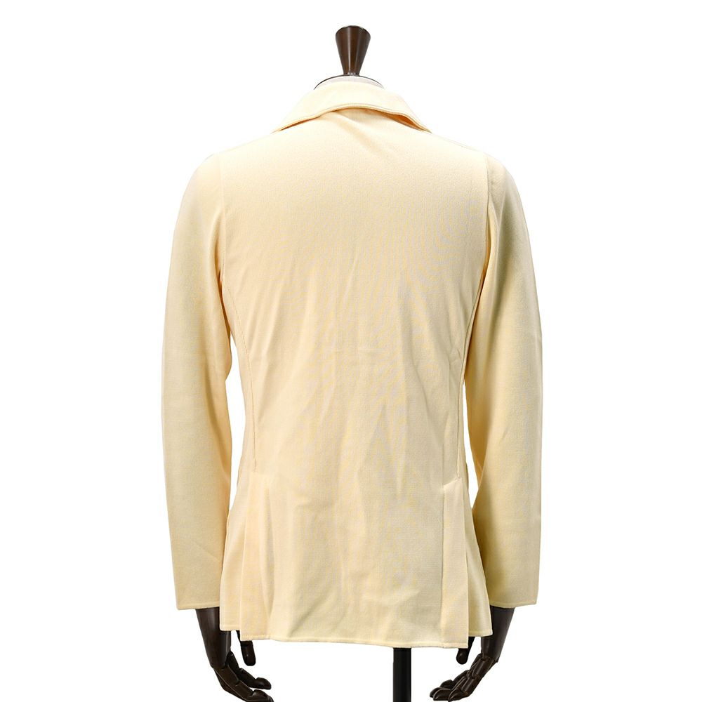 【preSALE!20%off】ラルディーニLARDINIニットジャケットメンズ2つ釦シングルフロントJBLJM56コットン100%ミラノリブイエローベージュカーディガンブート二エール付国内正規品でらでら公式ブランド