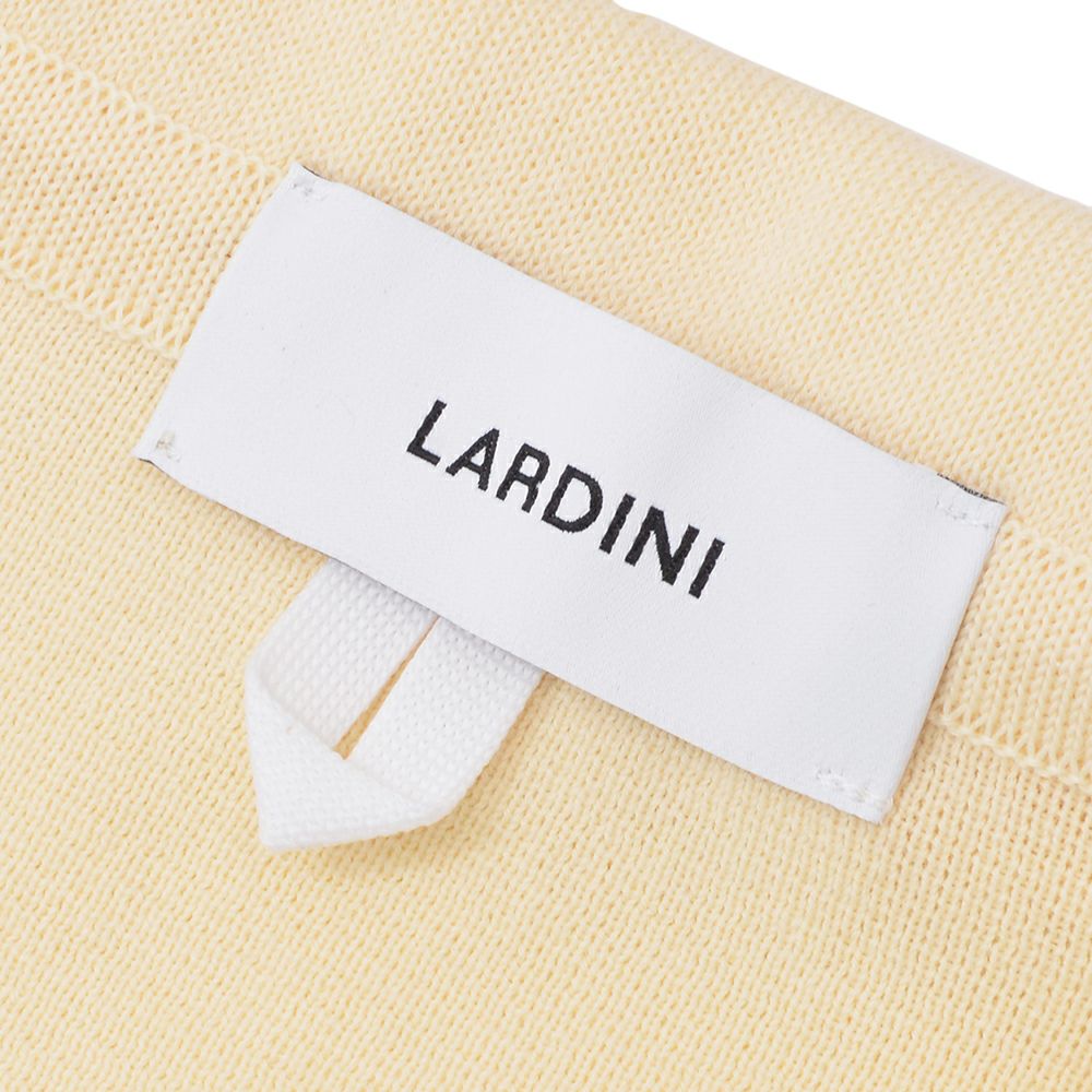 【preSALE!20%off】ラルディーニLARDINIニットジャケットメンズ2つ釦シングルフロントJBLJM56コットン100%ミラノリブイエローベージュカーディガンブート二エール付国内正規品でらでら公式ブランド