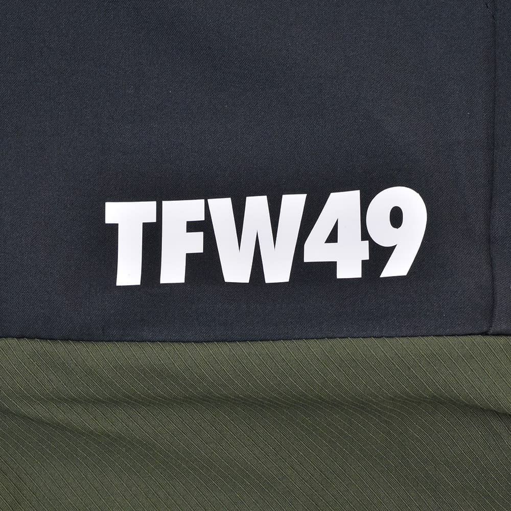 TFW49ティーエフダブリューフォーティーナインカーゴショーツメンズ半袖切り替えデザインブラック×カーキポリエステル吸水速乾接触冷感UVカット国内正規品でらでら公式ブランド