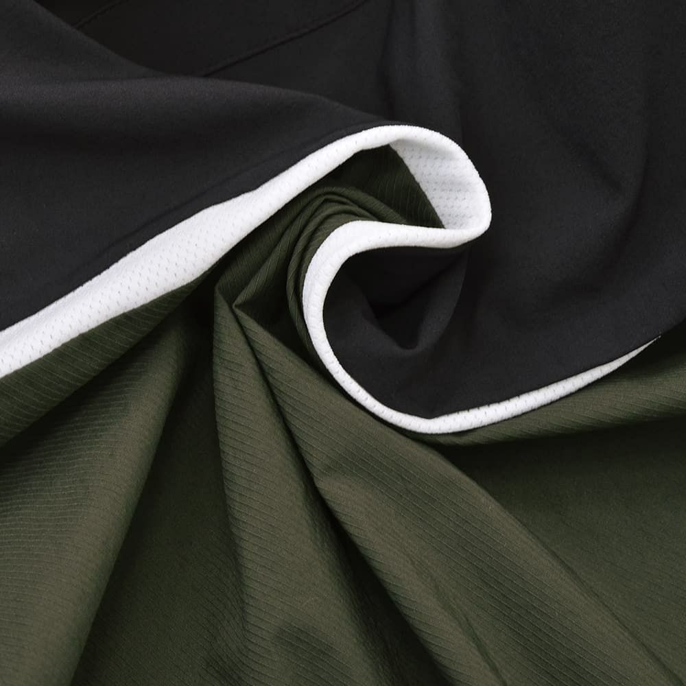 TFW49ティーエフダブリューフォーティーナインコーチシャツメンズ半袖切り替えデザインブラック×カーキポリエステル吸水速乾接触冷感UVカット国内正規品でらでら公式ブランド