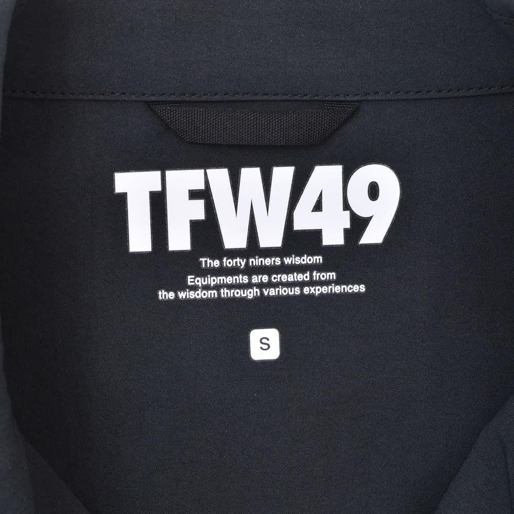 TFW49ティーエフダブリューフォーティーナインコーチシャツメンズ半袖切り替えデザインブラック×カーキポリエステル吸水速乾接触冷感UVカット国内正規品でらでら公式ブランド