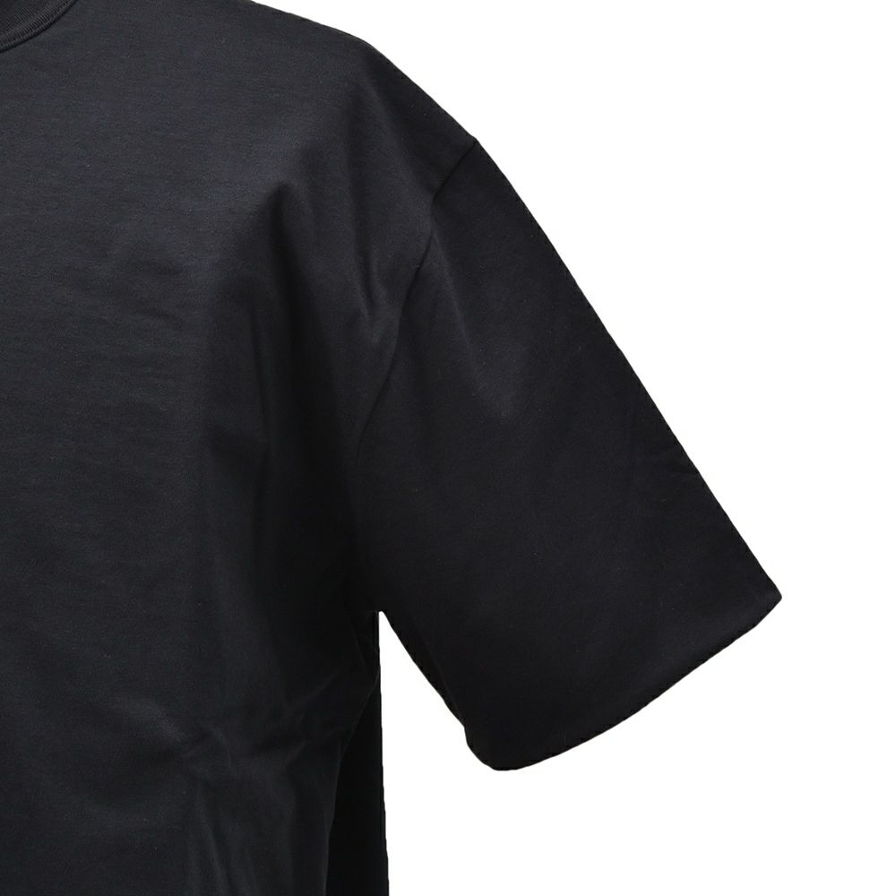 エラシオELACIOリバーシブルTシャツメンズ半袖クルーネックカットソーコットンスムースジャージーブラック×ホワイト黒×白無地デザインレギュラーシルエット国内正規品でらでら公式ブランド