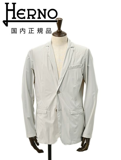 【preSALE!20%off】ヘルノHERNOナイロンジャケットメンズ2つ釦シングルフロント撥水軽量FUNCTIONALWARDROBEアイスグレーストレッチ性GA000179U国内正規品でらでら公式ブランド