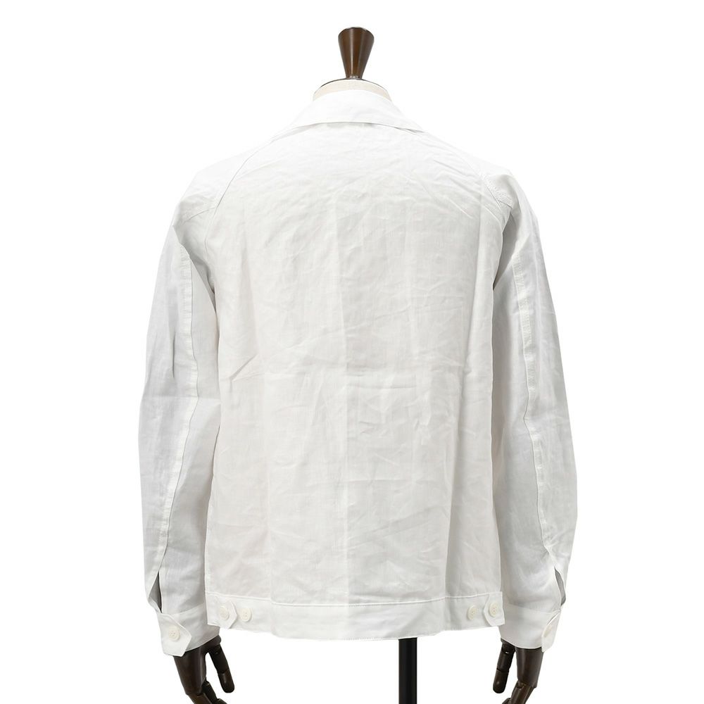 【ポイント8倍7/119:59まで】ルトラヴァイユールガリスLETRAVAILLEURGALLICEワークジャケットメンズサマーブルゾンアイリッシュリネンホワイト白ラグランスリーブ裾アジャスターリラックスフィット国内正規品でらでら公式ブランド