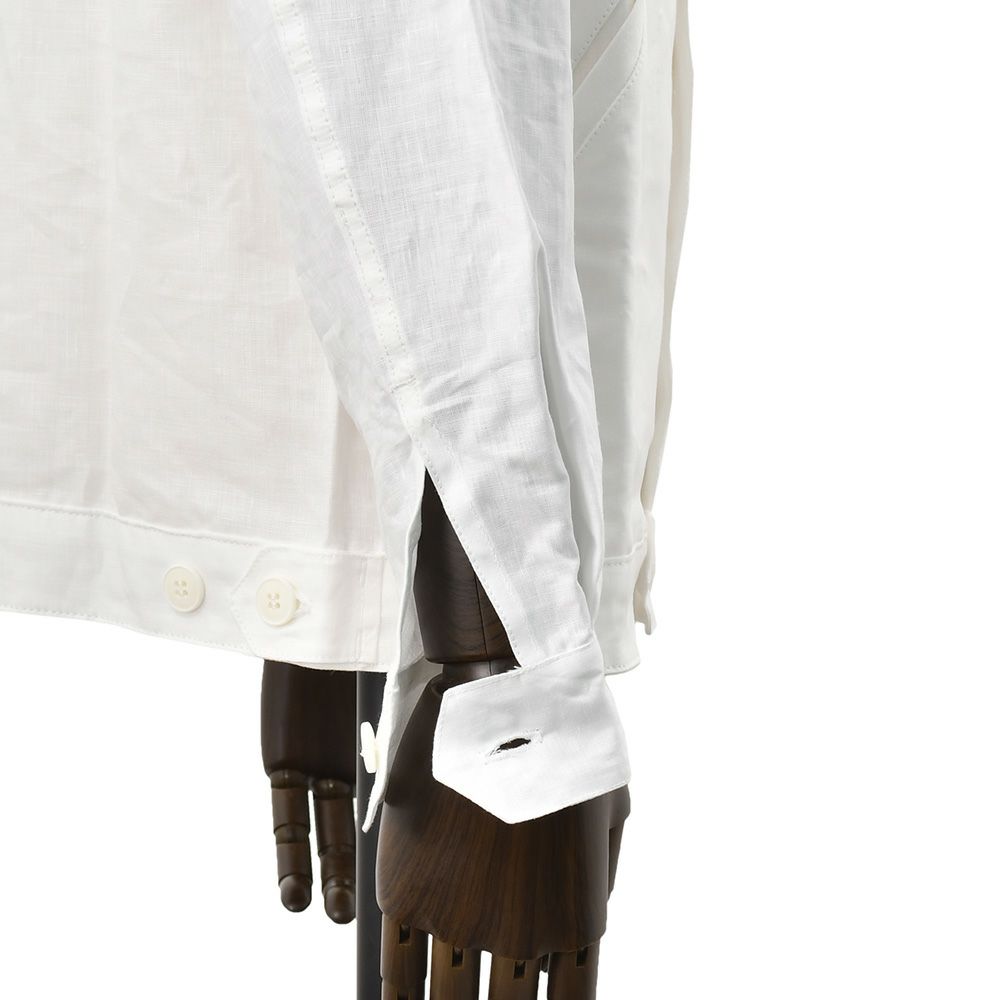 【ポイント8倍7/119:59まで】ルトラヴァイユールガリスLETRAVAILLEURGALLICEワークジャケットメンズサマーブルゾンアイリッシュリネンホワイト白ラグランスリーブ裾アジャスターリラックスフィット国内正規品でらでら公式ブランド