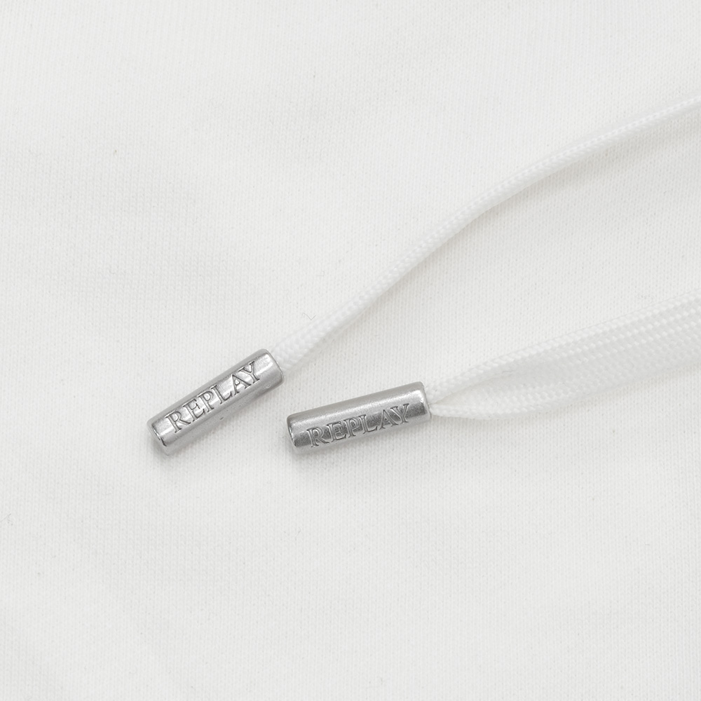 リプレイREPLAYイージーショーツメンズM9032ハーフパンツホワイト白コットンスウェットレギュラーシルエット国内正規品でらでら公式ブランド