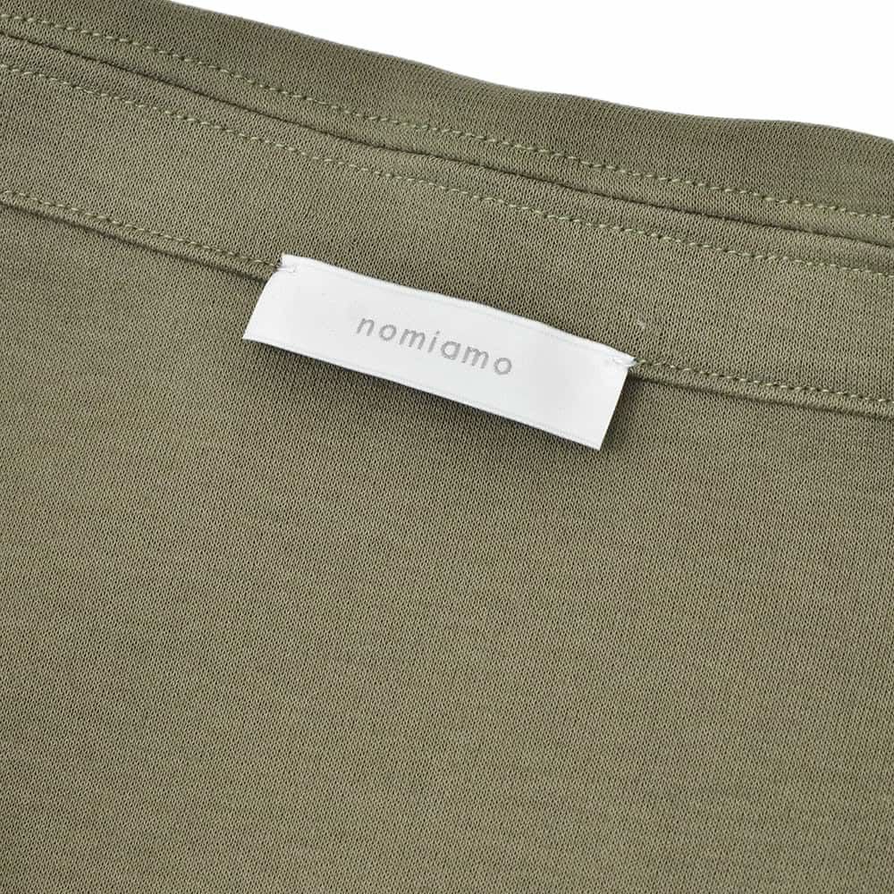 【preSALE!20%off】ノミアモnomiamoカジュアルジャケットメンズ2つ釦シングルフロントスムースコットンジャージーオリーブ裾スリットレギュラーシルエットカーディガン日本製国内正規品でらでら公式ブランド