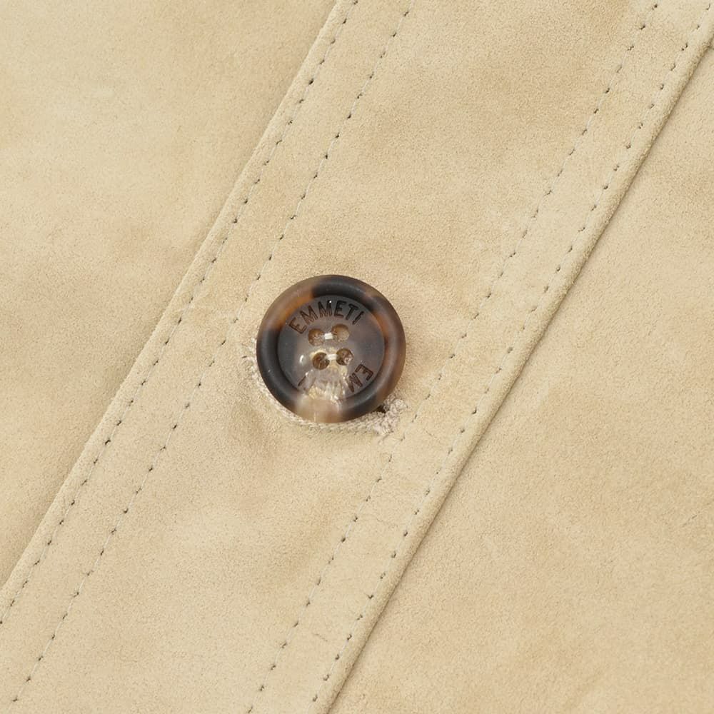 【ポイント8倍7/119:59まで】エンメティEMMETIドライビングブルゾンメンズGUS2モデルフライトジャケットA1型スペシャルカーフスキンスエードベージュスリムシルエット袖カフ仕様国内正規品でらでら公式ブランド