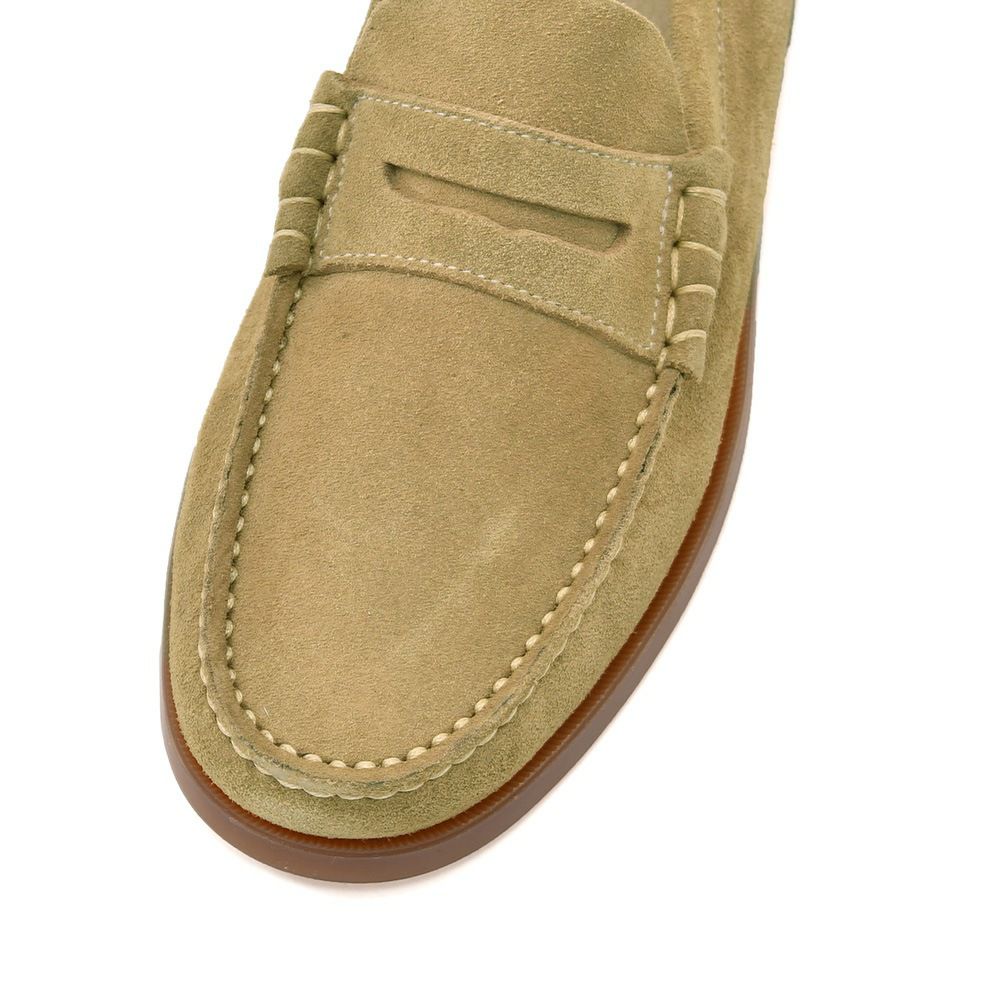 パラブーツPARABOOTコインローファーメンズCORAUXコローライトベージュベロアスエードレザーMARINEソールスリッポンブレイク製法フランス製国内正規品でらでら公式ブランド