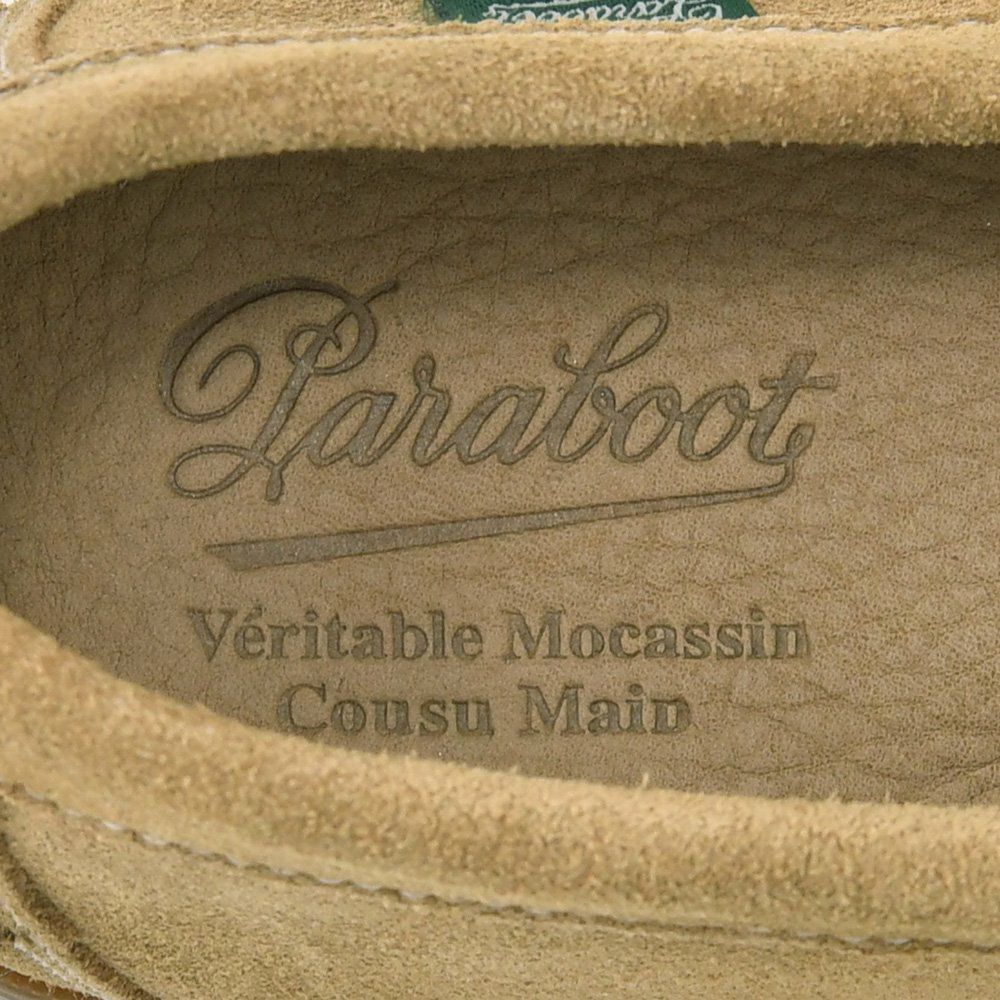 パラブーツPARABOOTコインローファーメンズCORAUXコローライトベージュベロアスエードレザーMARINEソールスリッポンブレイク製法フランス製国内正規品でらでら公式ブランド
