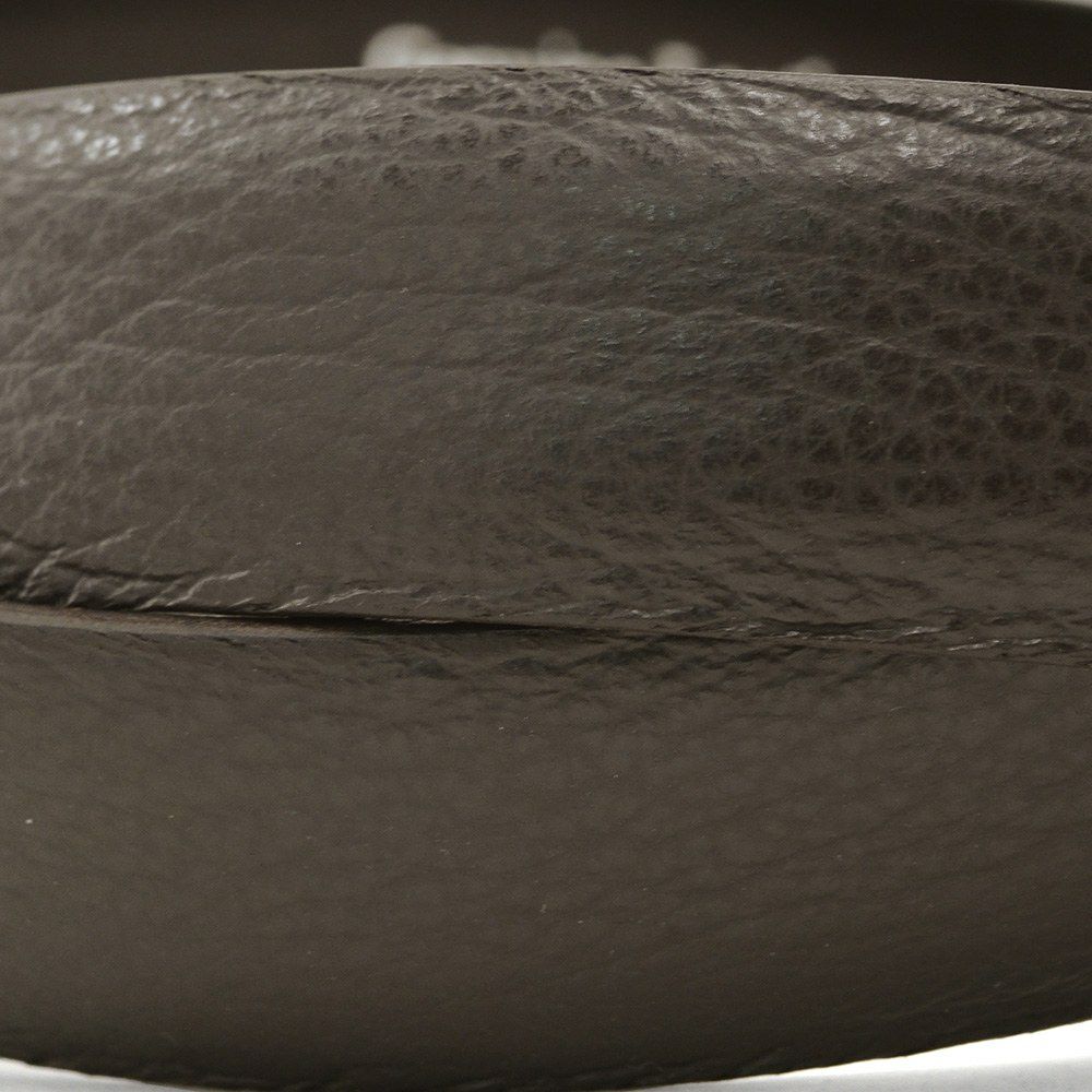 アルベルトルティALBERTOLUTIレザーベルトメンズプンターレ鹿革ディアスキンブラウン茶色25mm幅ブランド刻印シルバー真鍮バックル国内正規品でらでら公式ブランド