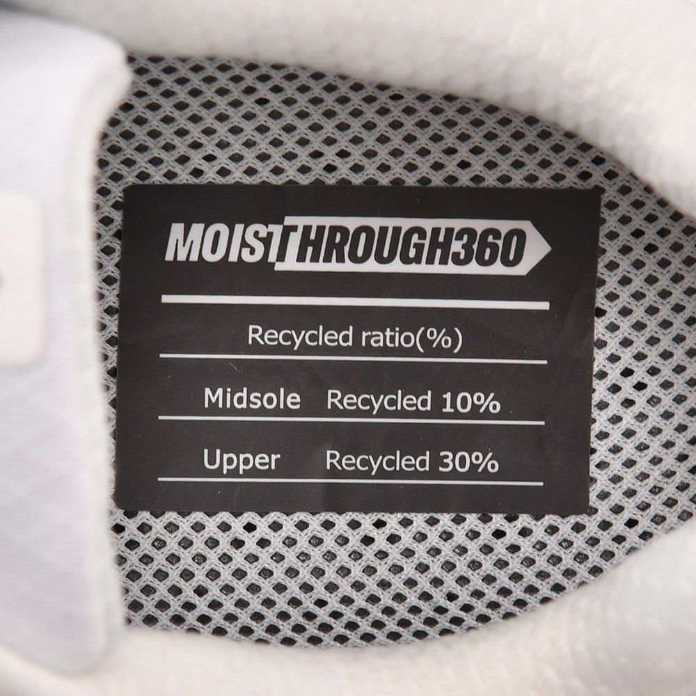 モイスルー360スニーカーメンズVENTIRISヴェンティリスリサイクルメッシュ素材ホワイト白通気防水機能搭載レースアップシューズでらでら公式ブランド