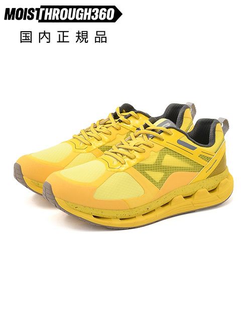 モイスルー360MOISTHROUGH360防水スニーカーメンズ71MICHAELミシェルコラボリサイクルメッシュ素材イエロー黄色通気防水機能搭載レースアップシューズでらでら公式ブランド