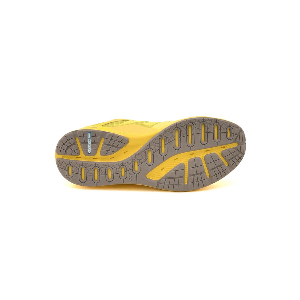 モイスルー360MOISTHROUGH360防水スニーカーメンズ71MICHAELミシェルコラボリサイクルメッシュ素材イエロー黄色通気防水機能搭載レースアップシューズでらでら公式ブランド