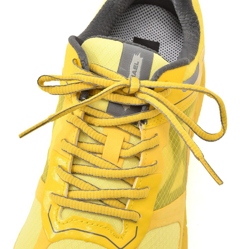 モイスルー360MOISTHROUGH360防水スニーカーメンズ71MICHAELミシェルコラボリサイクルメッシュ素材イエロー黄色通気防水機能搭載レースアップシューズでらでら公式ブランド